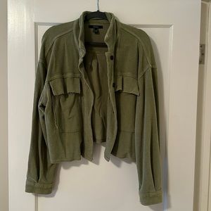 Women’s Cropped Sweatshirt Jacket